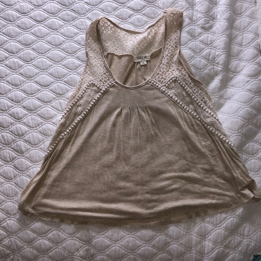Cream tank top